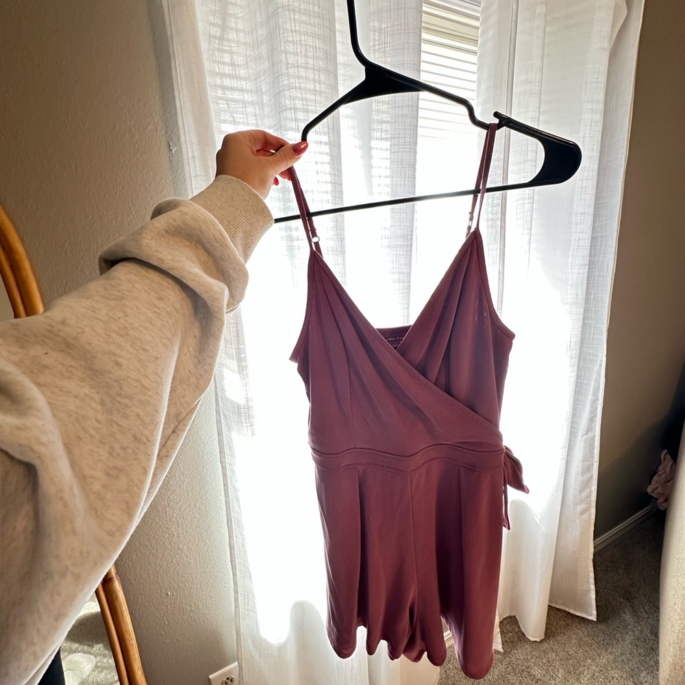 Abercrombie Dark Pink Romper
